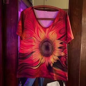 Flower 🌸 print short sleeve shirt